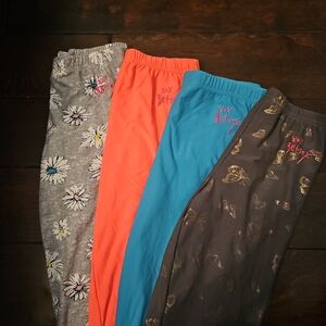 Betsey Johnson Kids Leggings Set - Gray, Orange, Blue, Brown